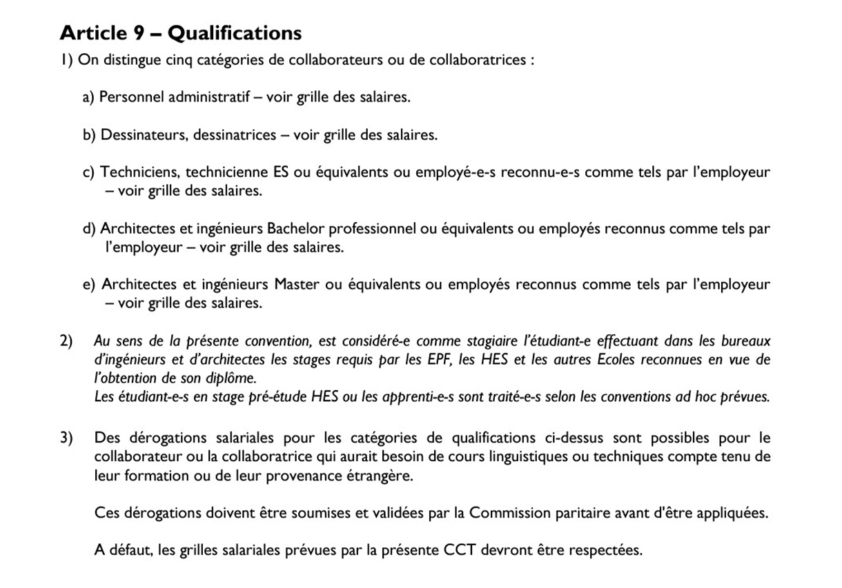 Article 9 – Qualifications
